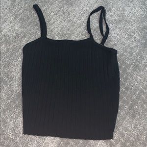 Basic Black H&M Crop Top Size S